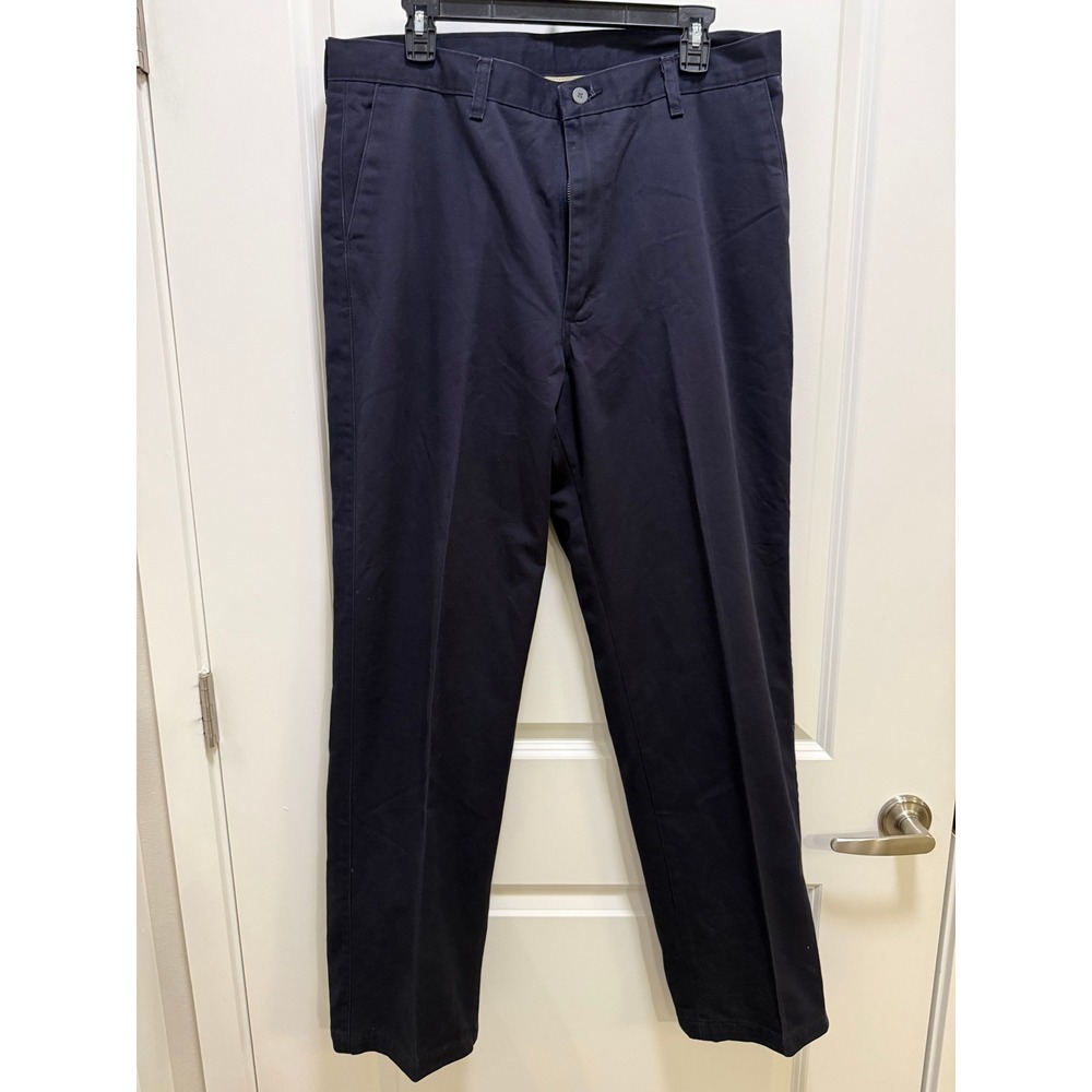 Lee Mens Navy Blue Cotton Twill Straight Leg Chino Pants 36x32 B175-027